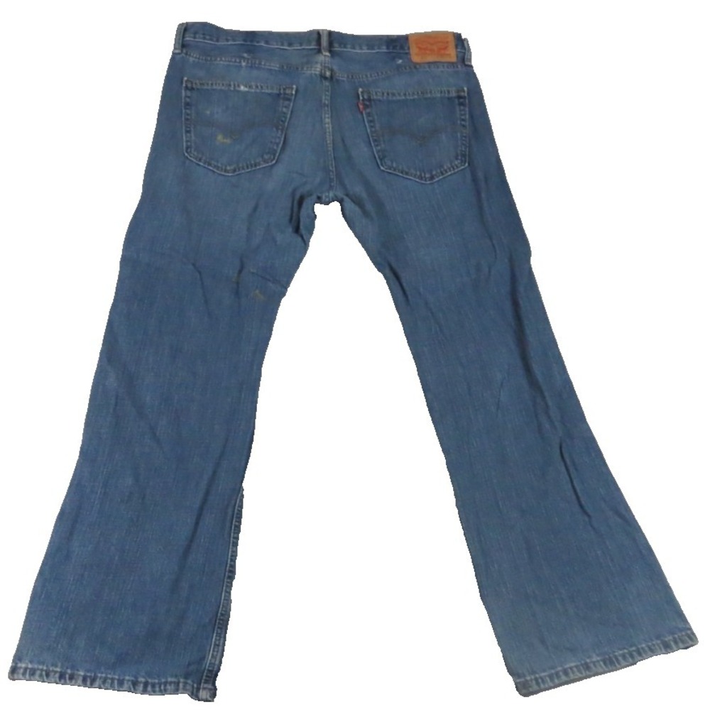 Levis 527 Slim Bootcut Jeans Men 38x30 Blue Denim Medium Wash Low Rise Pant Work